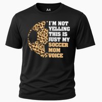 Im Not Yelling This Is My Soccer Mom Voice Leopard Ball Cooling Performance Crew T-Shirt