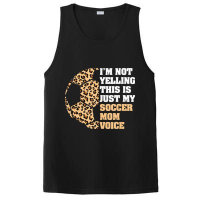 Im Not Yelling This Is My Soccer Mom Voice Leopard Ball PosiCharge Competitor Tank