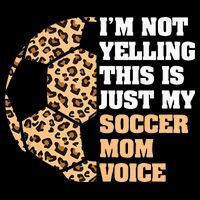 Im Not Yelling This Is My Soccer Mom Voice Leopard Ball Short Acrylic Beanie