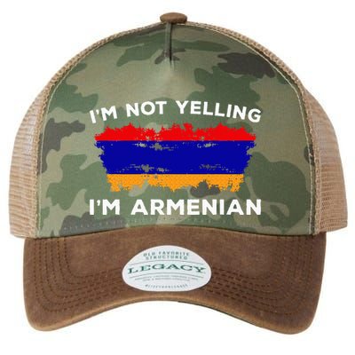 IM Not Yelling IM Armenian Humor Lover Legacy Tie Dye Trucker Hat