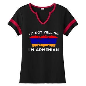 IM Not Yelling IM Armenian Humor Lover Ladies Halftime Notch Neck Tee