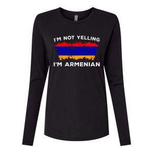 IM Not Yelling IM Armenian Humor Lover Womens Cotton Relaxed Long Sleeve T-Shirt