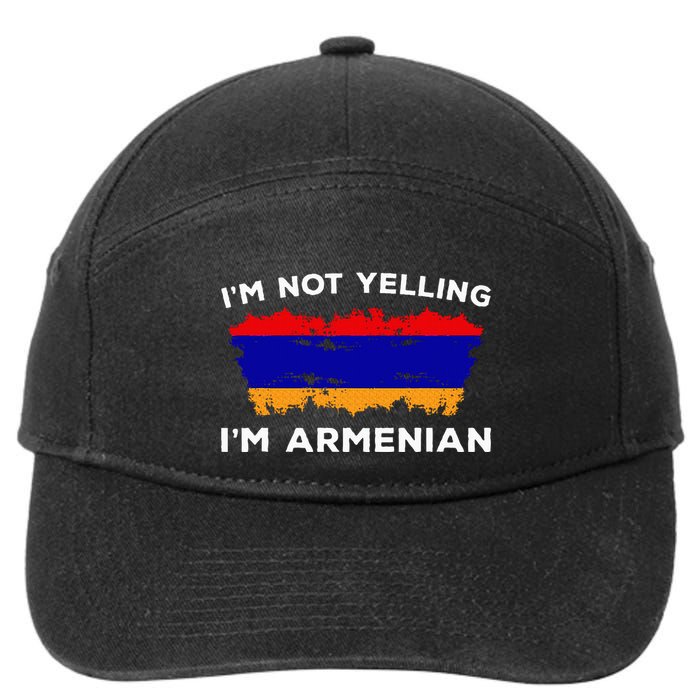 IM Not Yelling IM Armenian Humor Lover 7-Panel Snapback Hat