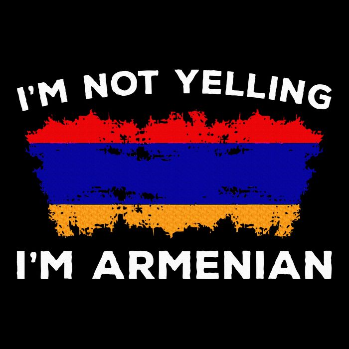 IM Not Yelling IM Armenian Humor Lover 7-Panel Snapback Hat