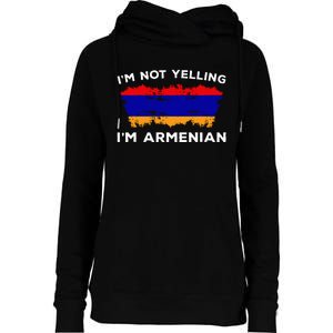 IM Not Yelling IM Armenian Humor Lover Womens Funnel Neck Pullover Hood