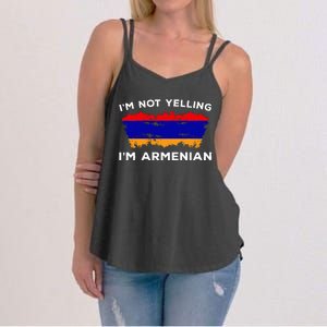 IM Not Yelling IM Armenian Humor Lover Women's Strappy Tank