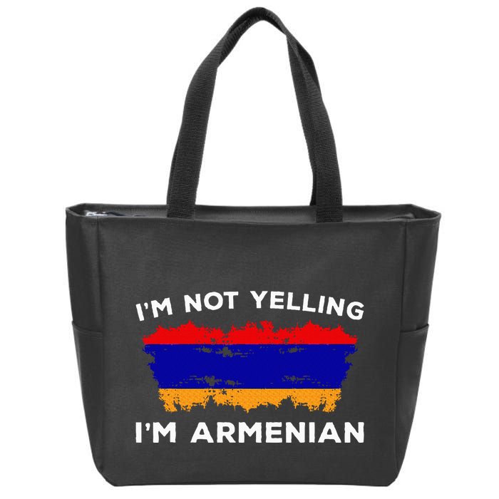 IM Not Yelling IM Armenian Humor Lover Zip Tote Bag