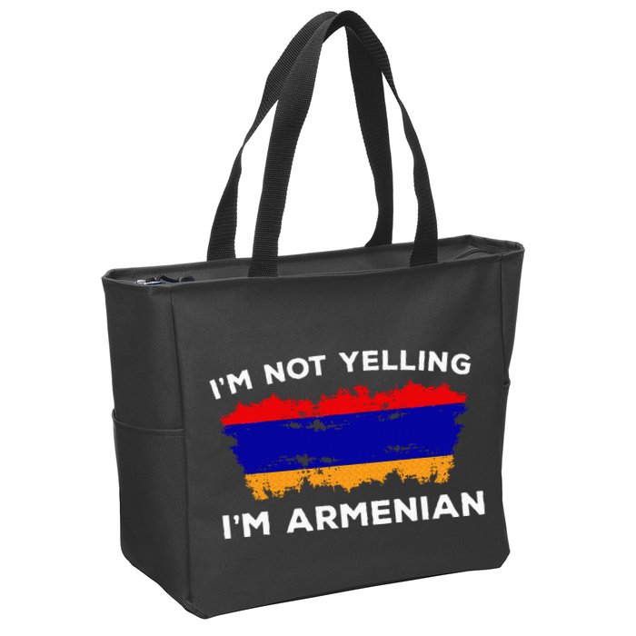 IM Not Yelling IM Armenian Humor Lover Zip Tote Bag