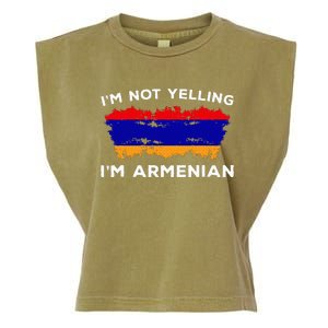 IM Not Yelling IM Armenian Humor Lover Garment-Dyed Women's Muscle Tee