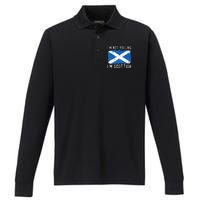 I'm Not Yelling I'm Scottish Scotland Pride Heritage Performance Long Sleeve Polo