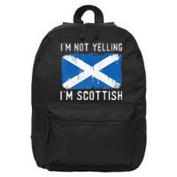 I'm Not Yelling I'm Scottish Scotland Pride Heritage 16 in Basic Backpack