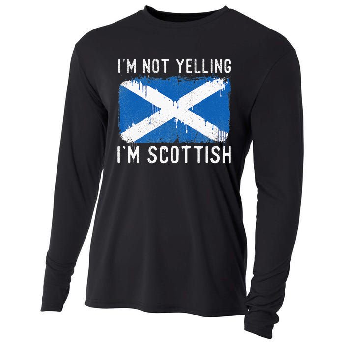 I'm Not Yelling I'm Scottish Scotland Pride Heritage Cooling Performance Long Sleeve Crew