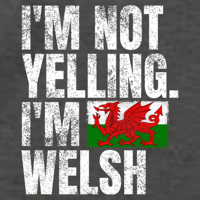 IM Not Yelling IM Welsh Quotes Graphic Funny Wales Gift Vector Backpack