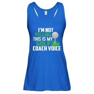 IM Not Yelling This Is My Golf Coach Voice Gift Ladies Essential Flowy Tank