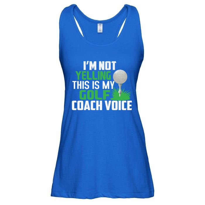 IM Not Yelling This Is My Golf Coach Voice Gift Ladies Essential Flowy Tank