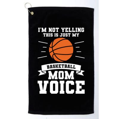 I'm Not Yelling This Is Just My Basketball Mom Voice Cute Gift Golf Towel