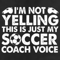 I'm Not Yelling This Is Just My Soccer Coach Voice Mom Dad 7 Panel Mesh Trucker Snapback Hat