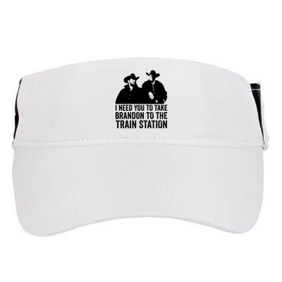 I Need You To Take Brandon To The Train Station Adult Drive Performance Visor