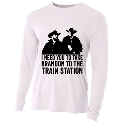 I Need You To Take Brandon To The Train Station Cooling Performance Long Sleeve Crew