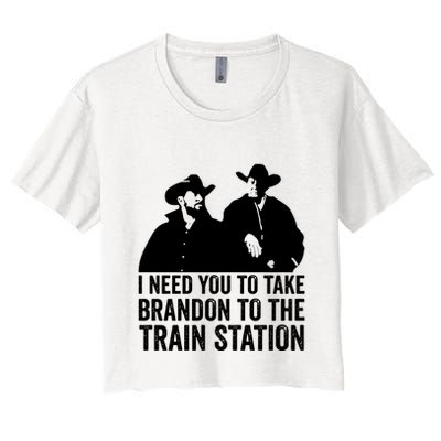 I Need You To Take Brandon To The Train Station Crop Top