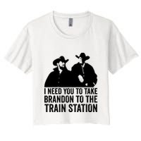 I Need You To Take Brandon To The Train Station Crop Top