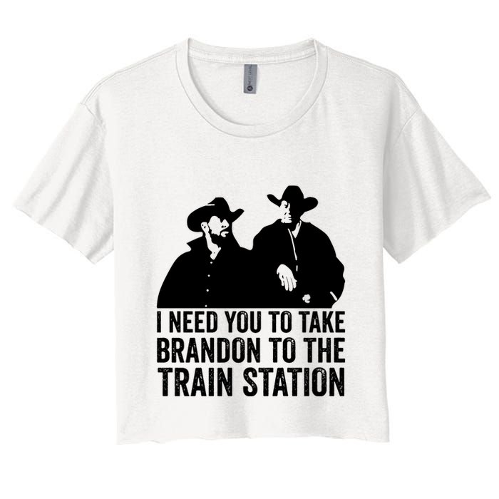 I Need You To Take Brandon To The Train Station Crop Top
