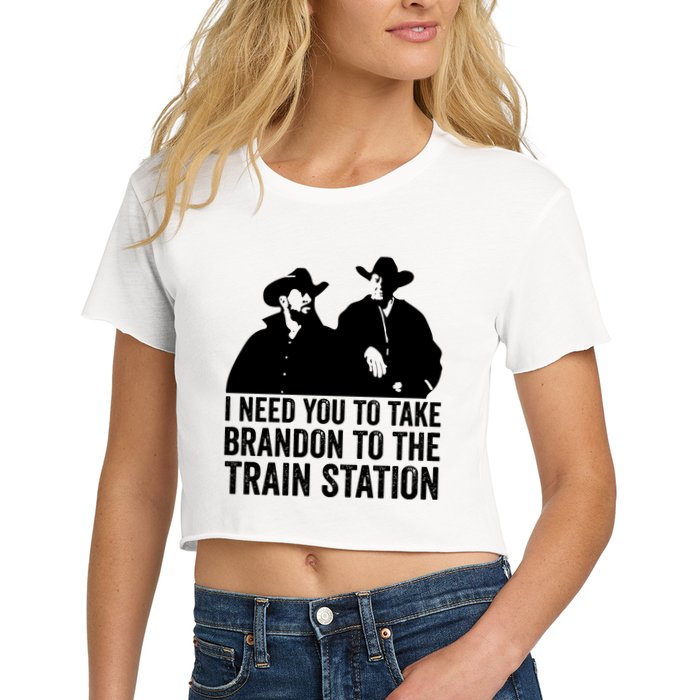 I Need You To Take Brandon To The Train Station Crop Top