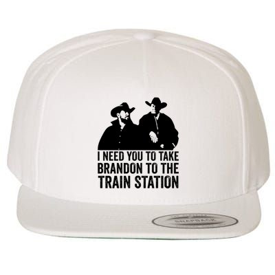 I Need You To Take Brandon To The Train Station Wool Snapback Cap