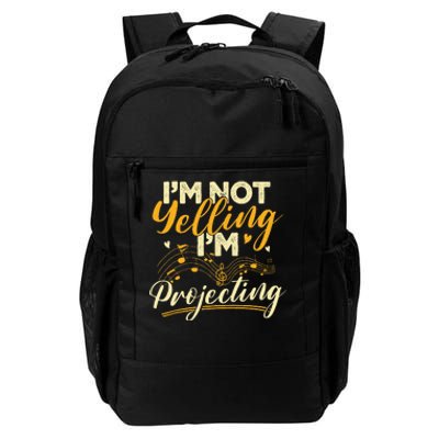 I'm Not Yelling Projecting Music Choir Singing Singer Band Daily Commute Backpack