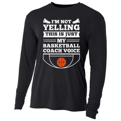 I'm Not Yelling This Is Just My Basketball Coach Voice Cooling Performance Long Sleeve Crew