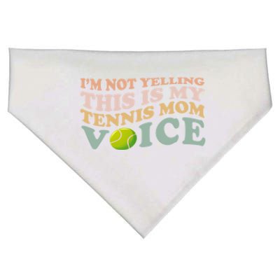 Im Not Yelling This Is My Tennis Mom Voice Sports Mom Gift Cute Gift USA-Made Doggie Bandana