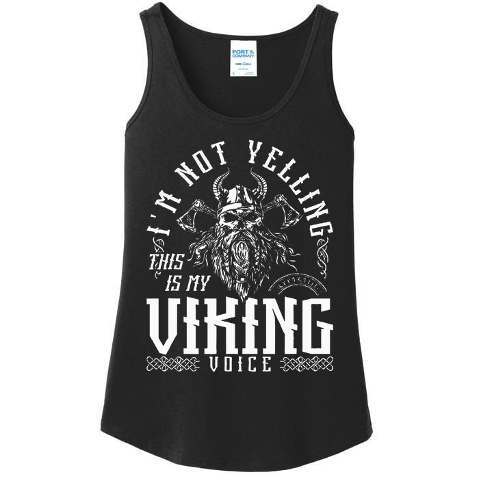 IM Not Yelling This Is My Viking Voice North Myth Vikings Ladies Essential Tank