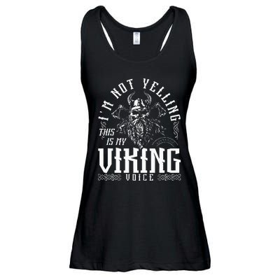 IM Not Yelling This Is My Viking Voice North Myth Vikings Ladies Essential Flowy Tank