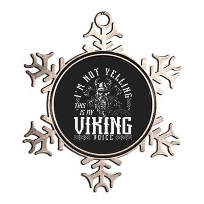 IM Not Yelling This Is My Viking Voice North Myth Vikings Metallic Star Ornament