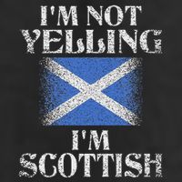 IM Not Yelling IM Scottish Funny Scottish Pride 7 Panel Mesh Trucker Snapback Hat