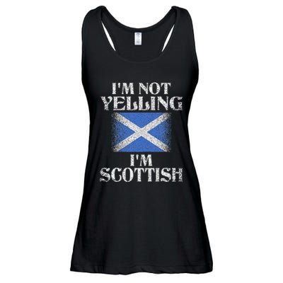IM Not Yelling IM Scottish Funny Scottish Pride Ladies Essential Flowy Tank