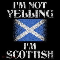 IM Not Yelling IM Scottish Funny Scottish Pride Flatbill Hat
