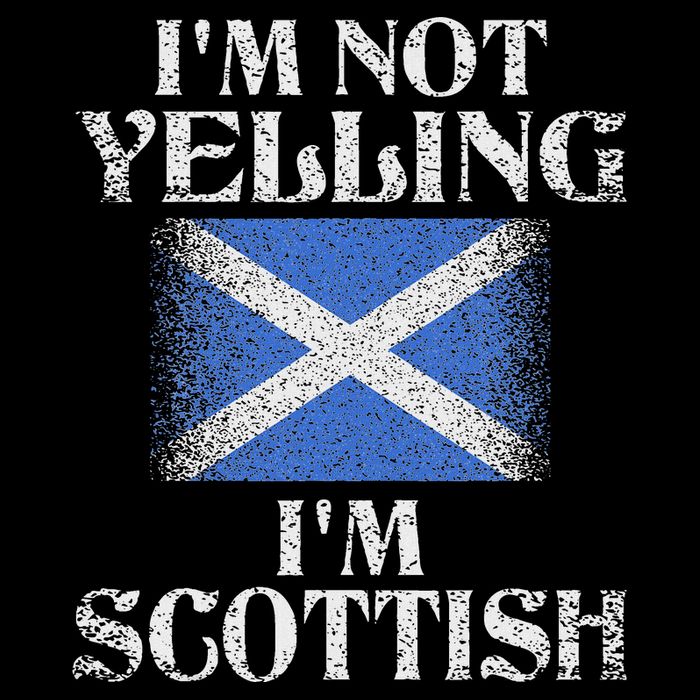 IM Not Yelling IM Scottish Funny Scottish Pride Pom Pom 12in Knit Beanie