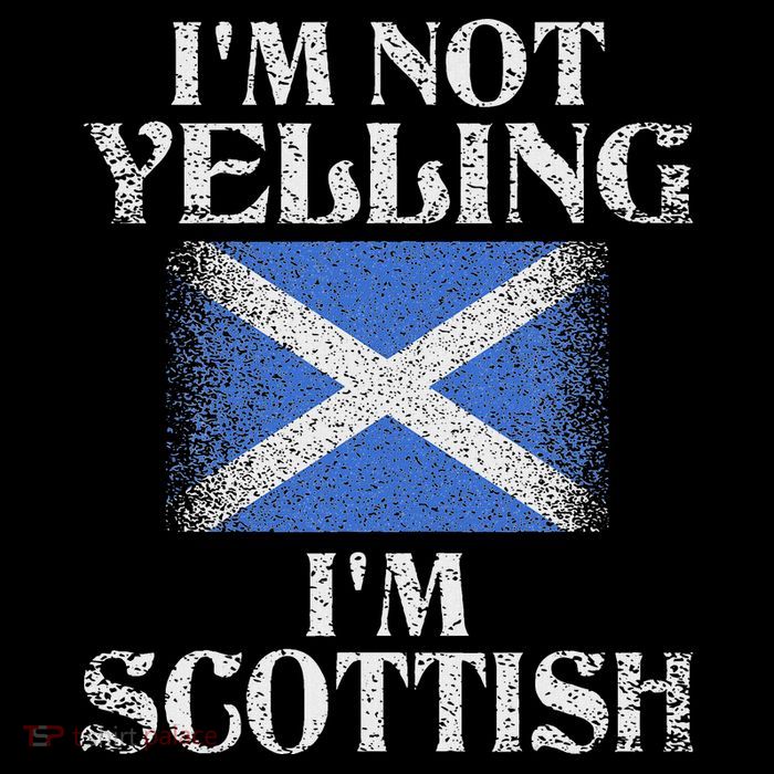 IM Not Yelling IM Scottish Funny Scottish Pride Women's V-Neck T-Shirt