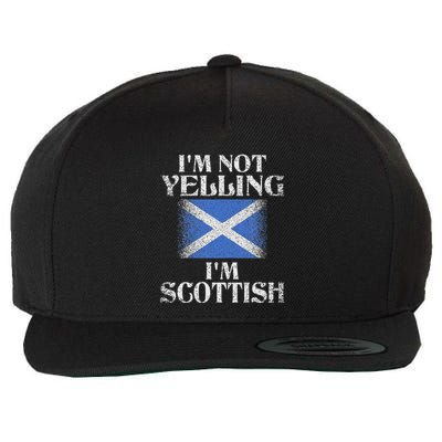 IM Not Yelling IM Scottish Funny Scottish Pride Wool Snapback Cap