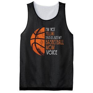 IM Not Yelling This Is Just My Basketball Mom Voice Mesh Reversible Basketball Jersey Tank