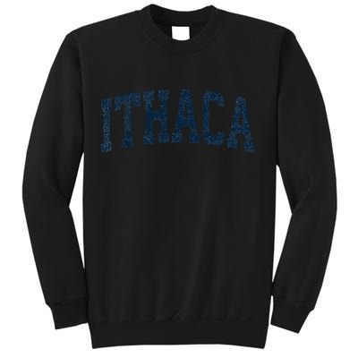 Ithaca New York Ny Vintage Athletic Sports Sweatshirt