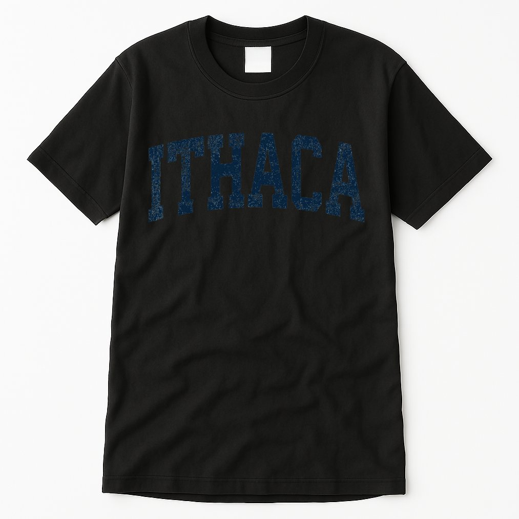 Ithaca New York Ny Vintage Athletic Sports Tall T-Shirt