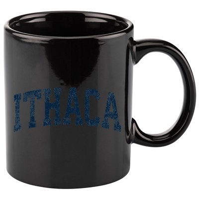 Ithaca New York Ny Vintage Athletic Sports 11oz C Handle Ceramic Mug