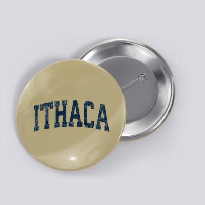 Ithaca New York Ny Vintage Athletic Sports Button