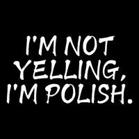 IM Not Yelling IM Polish Cropped Pullover Crew