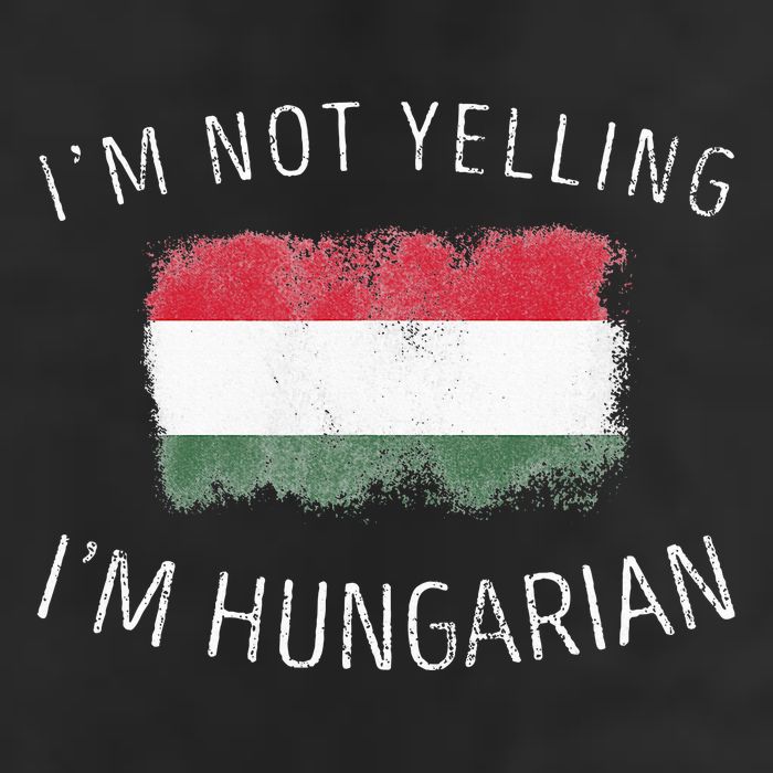 I'm Not Yelling I'm Hungarian  Funny Hungary Pride Golf Towel