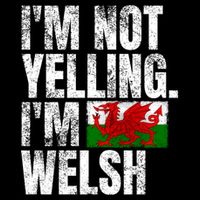 IM Not Yelling IM Welsh Quotes Graphic Funny Wales Meaningful Gift Cooling Performance Crew T-Shirt
