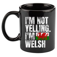 IM Not Yelling IM Welsh Quotes Graphic Funny Wales Meaningful Gift 11oz C Handle Ceramic Mug