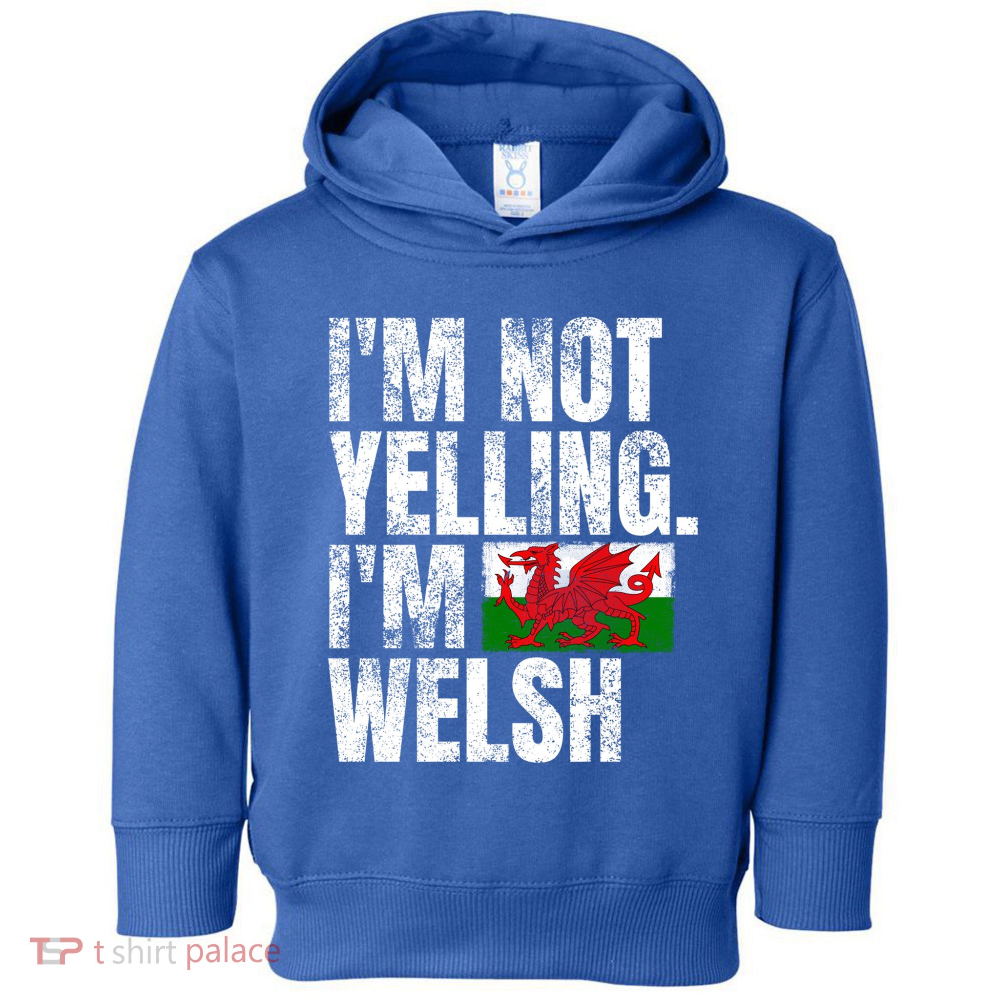 IM Not Yelling IM Welsh Quotes Graphic Funny Wales Meaningful Gift Toddler Hoodie